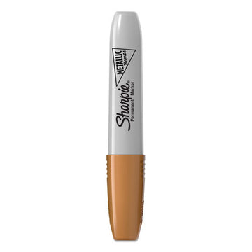 Sharpie® Metallic Chisel Tip Permanent Marker, Medium Chisel Tip, Bronze, Dozen freeshipping - TVN Wholesale